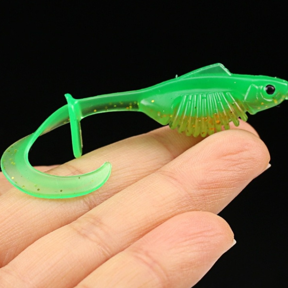 Ice Fishing Line - 10PCS PVC Fishing Soft Lures 6.0cm