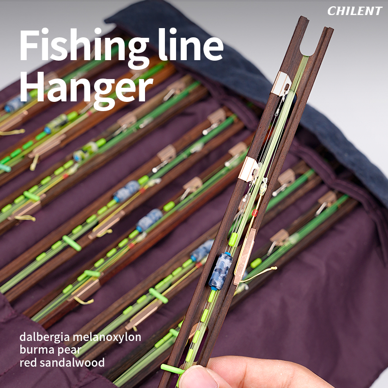Fishing Line Spooler - LINNHUE high-end Japanese-style mahogany hanging coil
