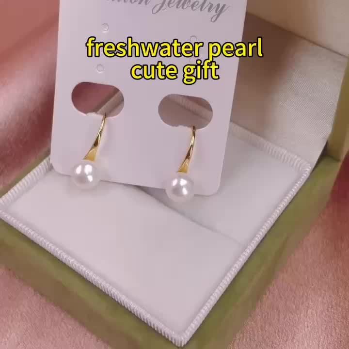 Freshwater Line - French natural freshwater pearl ear hook