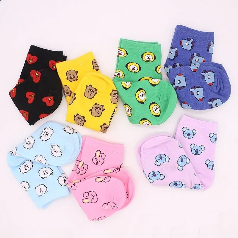 Kawaii BT21 Cartoon Socks Cute – Tippet Line recenzja i cena