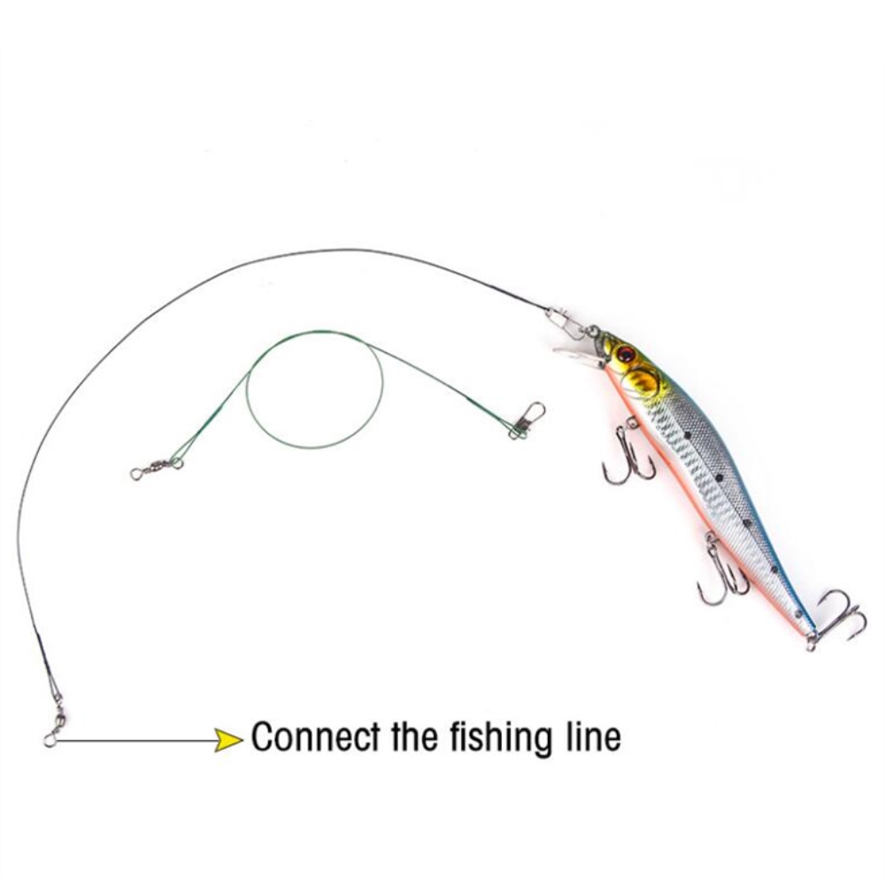 10pcs/lot Anti Bite Steel Fish – Leader Line recenzja i cena