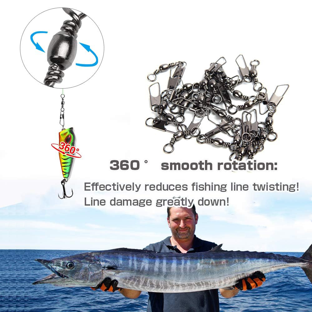 50Pcs Stainless Steel Snap Swi – Monofilament Line recenzja i cena