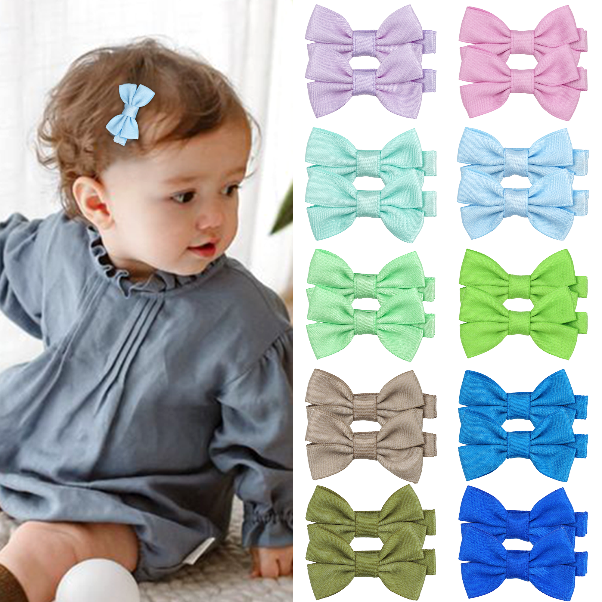 12/20 Pcs 2Inch Baby Hair Bows – Tippet Line recenzja i cena
