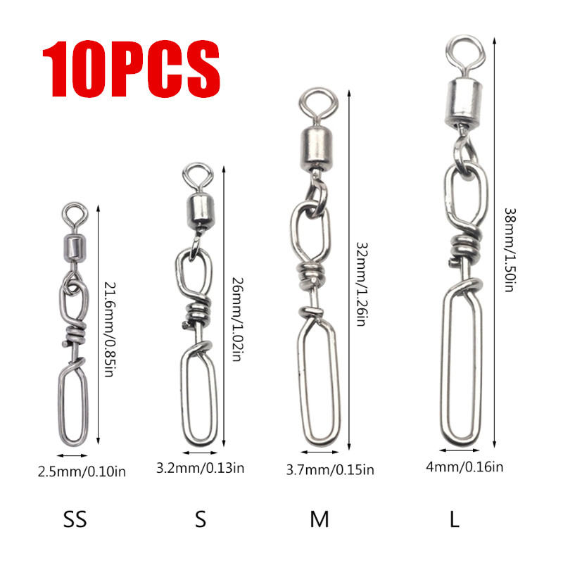10Pcs Stainless Steel Quick Sn – Saltwater Line recenzja i cena