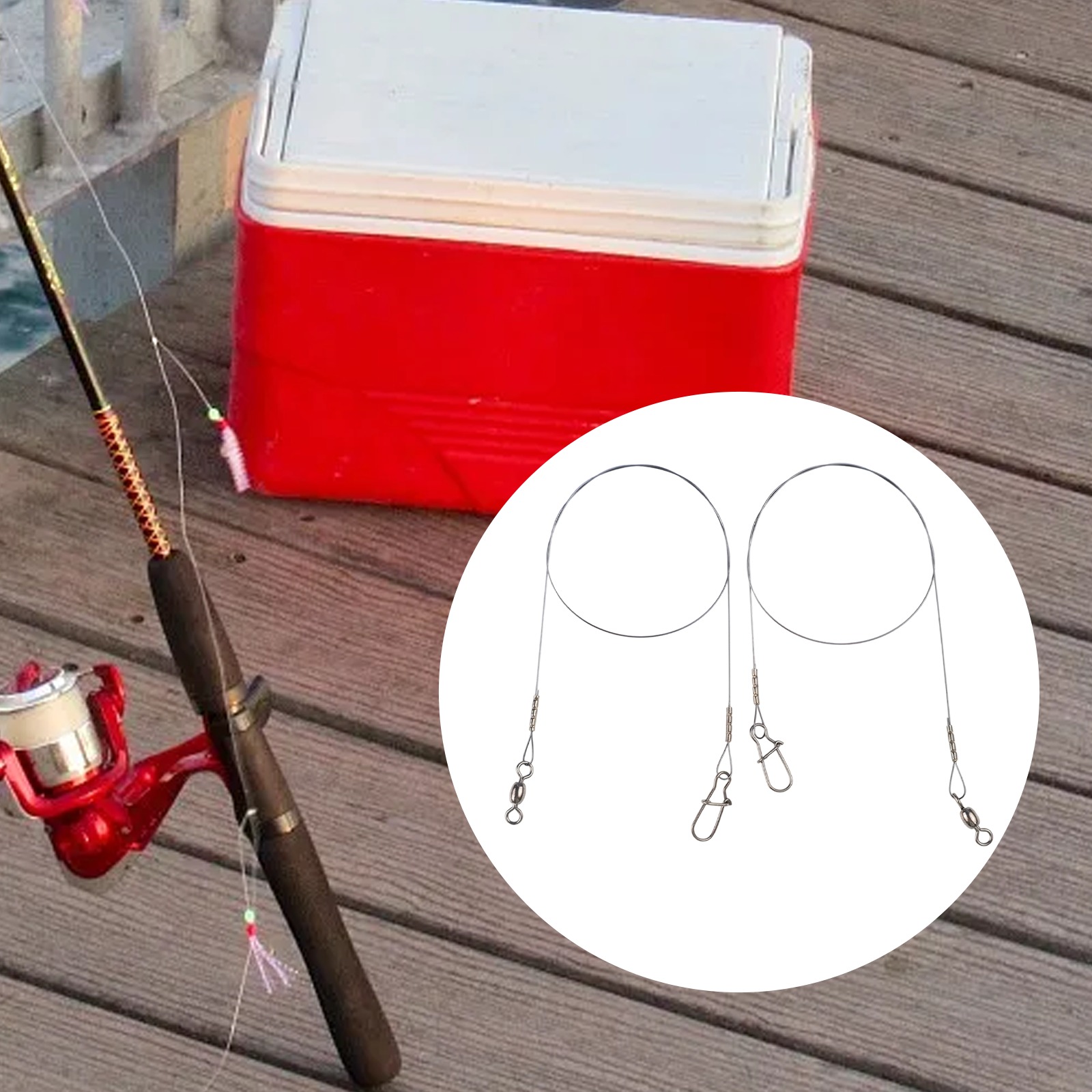 2pc Fishing Titanium Wire Lead – Leader Line recenzja i cena