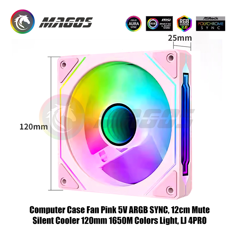 Computer Case Fan Pink 5V ARGB – Fly Line recenzja i cena