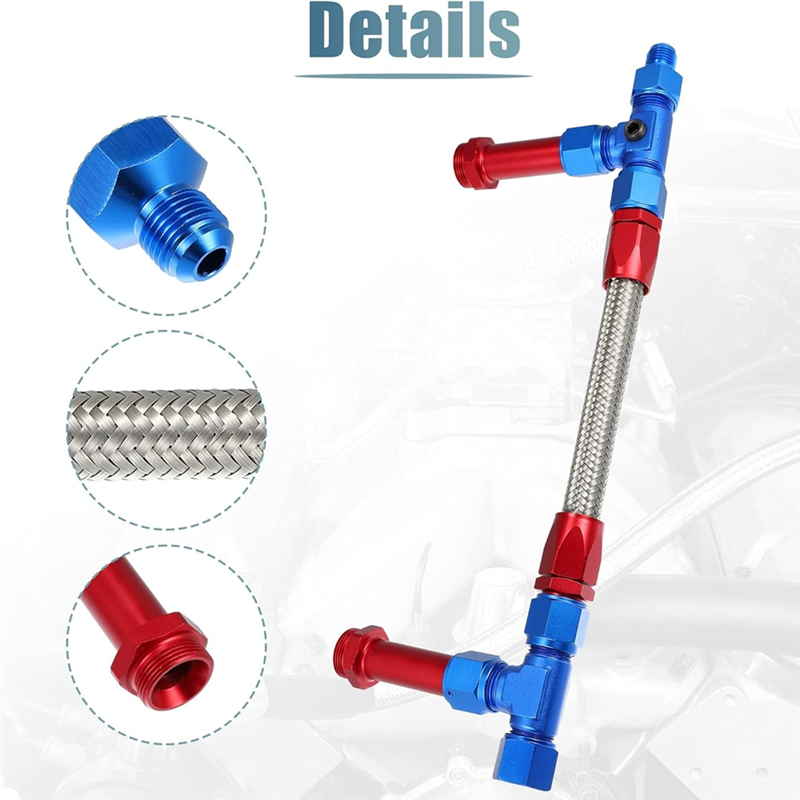 8AN Dual Feed Fuel Line To 7/8 – Braided Line recenzja i cena
