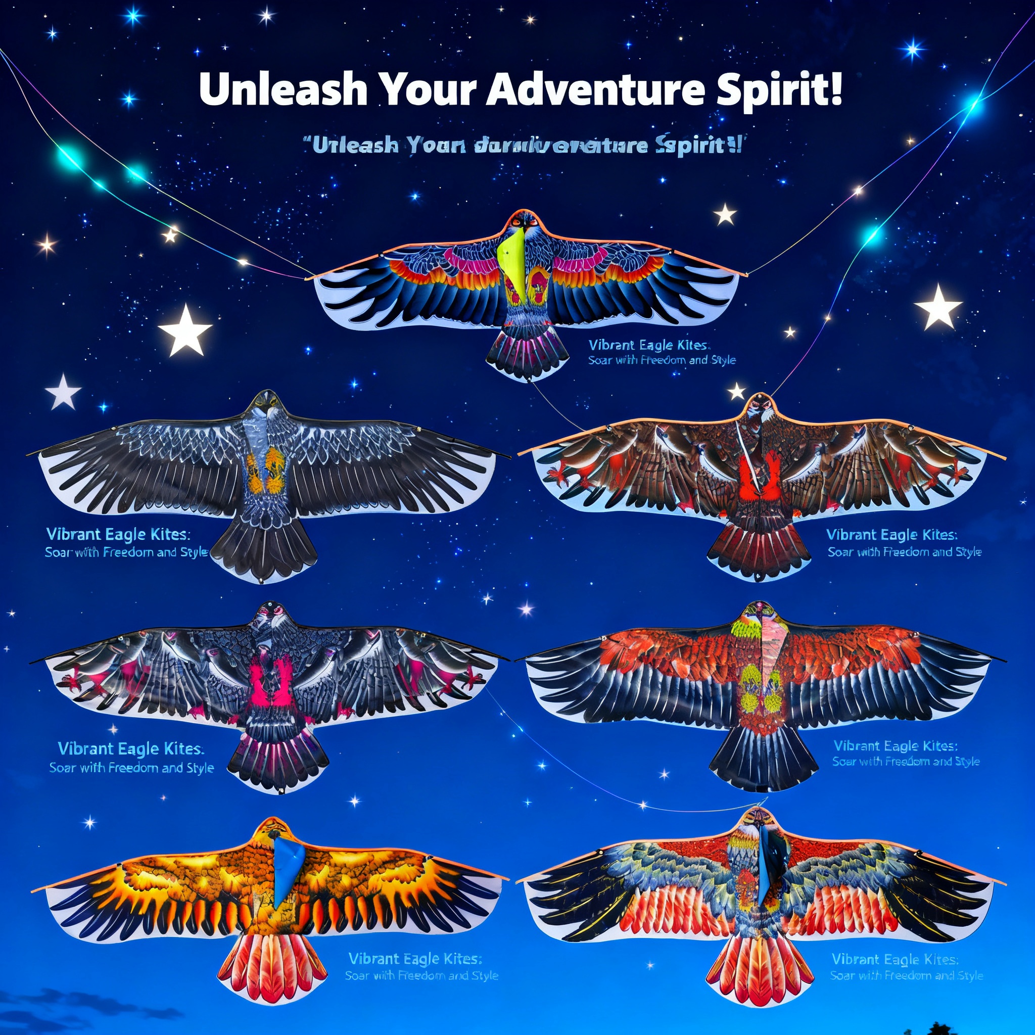 1.1m Eagle Kite With 30m Kite  – Fly Line recenzja i cena