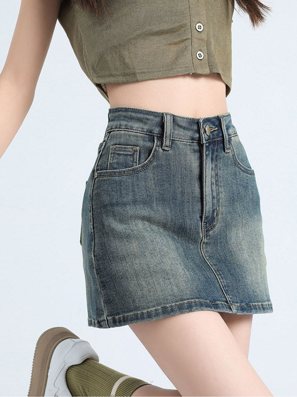Women's Vintage Washed Denim S – Fly Line recenzja i cena