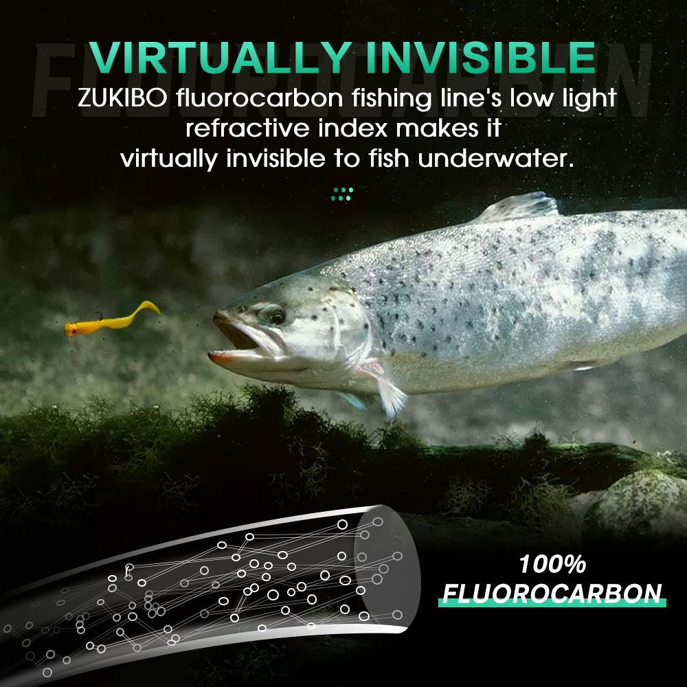 ZUKIBO 100% Fluorocarbon Fishi – Fluorocarbon Line recenzja i cena